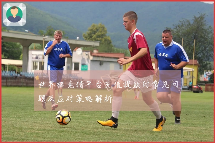 世界杯竞猜平台充值提款时常见问题及应对策略解析