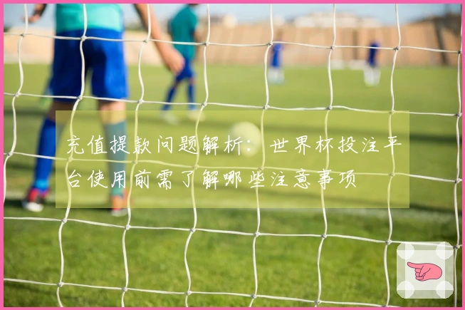 充值提款问题解析：世界杯投注平台使用前需了解哪些注意事项